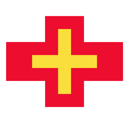 flag: Guernsey as rendered by SerenityOS