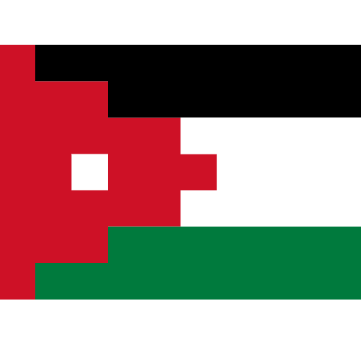 Flagge: Jordanien as rendered by SerenityOS
