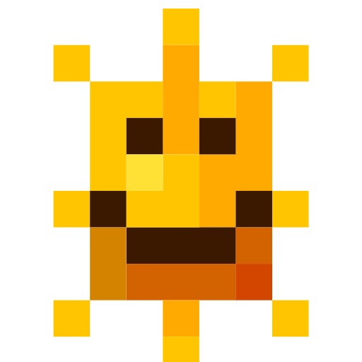 sun with face as rendered by SerenityOS