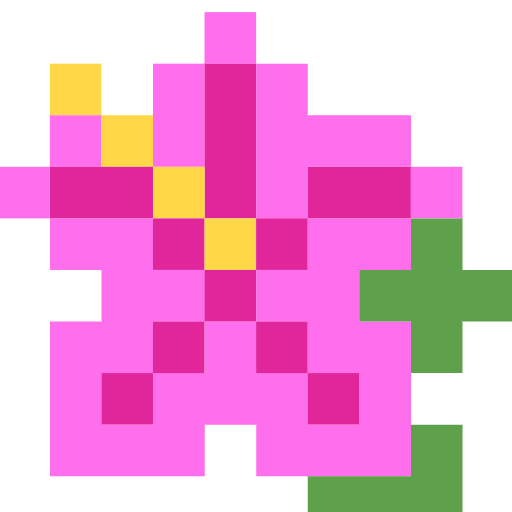 Hibiscus as drawn by SerenityOS in 2026 02 04