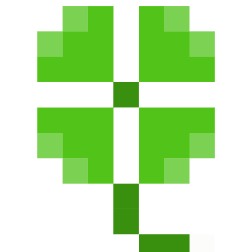 four leaf clover as rendered by SerenityOS