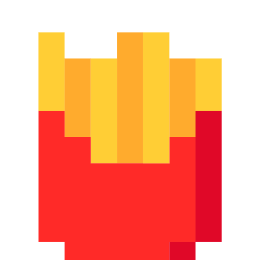 french fries as rendered by SerenityOS