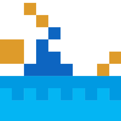 man swimming as rendered by SerenityOS