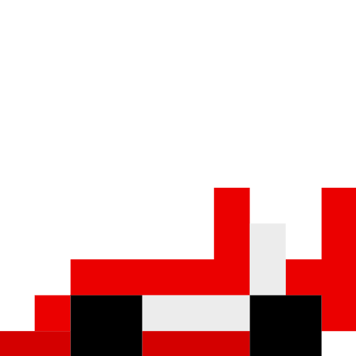 racing car as rendered by SerenityOS