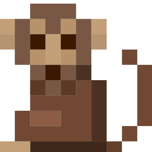 Monkey as drawn by SerenityOS in 2026 02 04