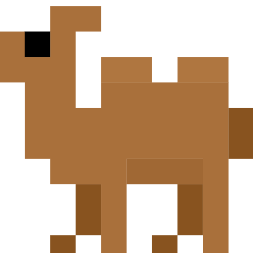 two-hump camel as rendered by SerenityOS
