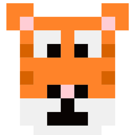 rosto de tigre as rendered by SerenityOS