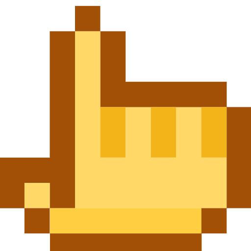 backhand index pointing up as rendered by SerenityOS