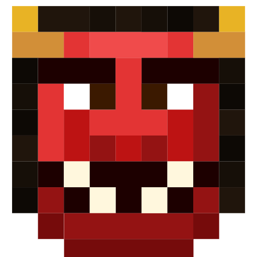 demonio japonés oni as rendered by SerenityOS