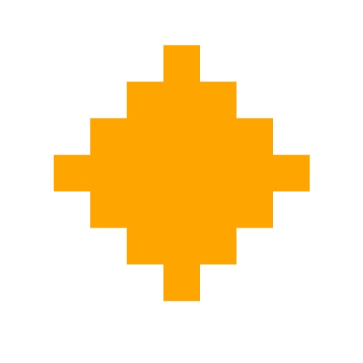 large orange diamond as rendered by SerenityOS