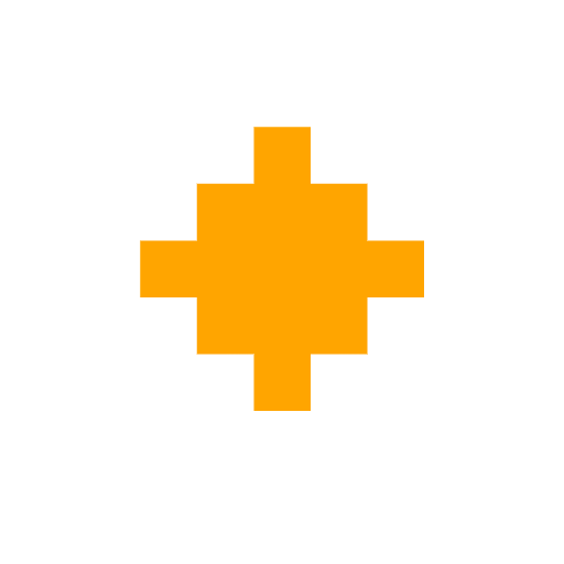 small orange diamond as rendered by SerenityOS
