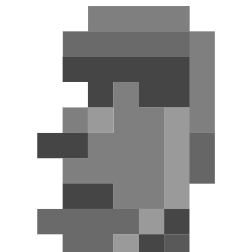 Moai as rendered by SerenityOS