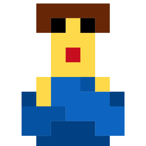 man gesturing NO as rendered by SerenityOS