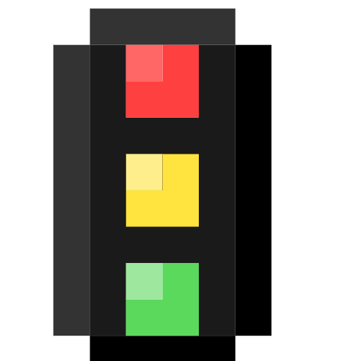 vertical traffic light as rendered by SerenityOS