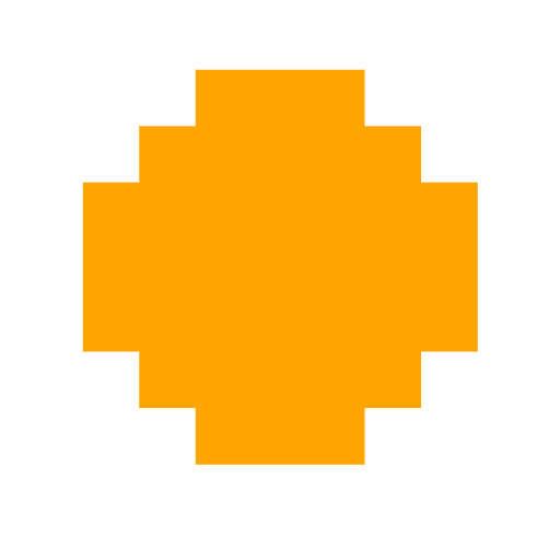 cerchio arancione as rendered by SerenityOS