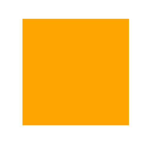 orange square as rendered by SerenityOS