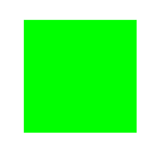 green square as rendered by SerenityOS