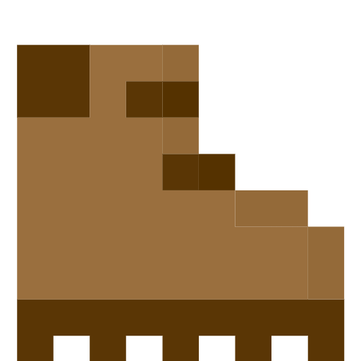 hiking boot as rendered by SerenityOS