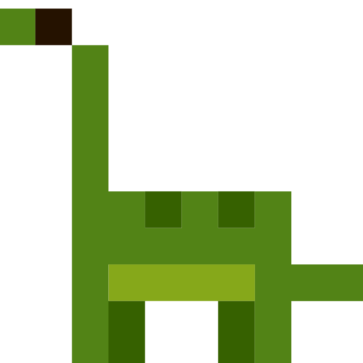 sauropod as rendered by SerenityOS