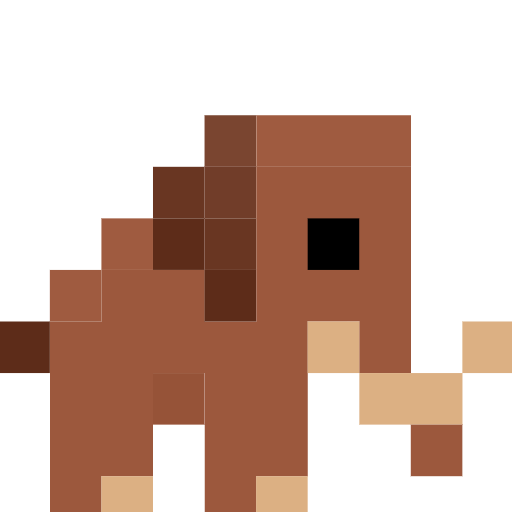 mammoth as rendered by SerenityOS