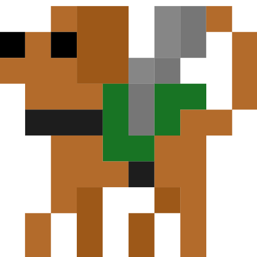 guide dog as rendered by SerenityOS