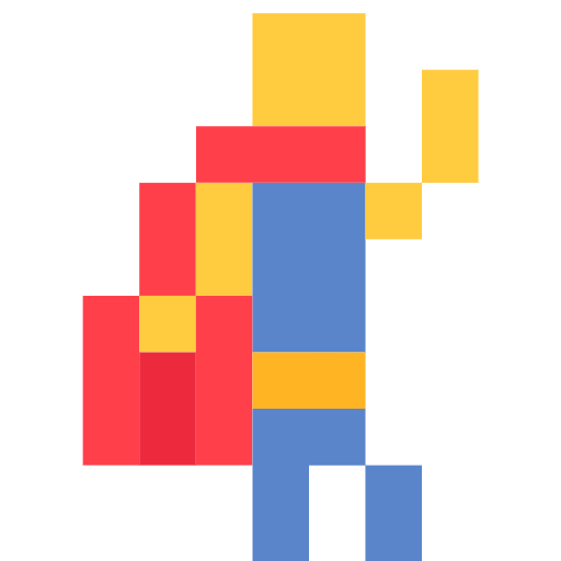superhero as rendered by SerenityOS