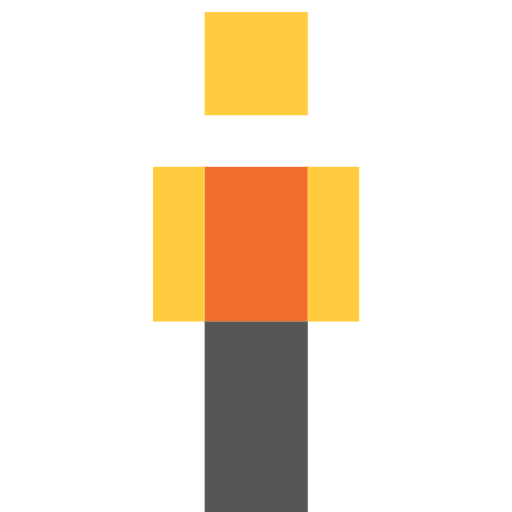 person standing as rendered by SerenityOS