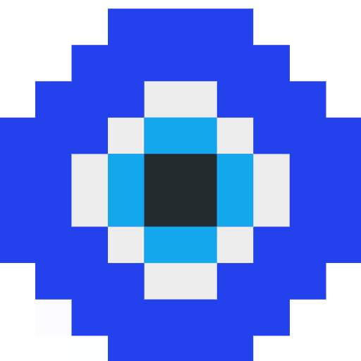 nazar amulet as rendered by SerenityOS