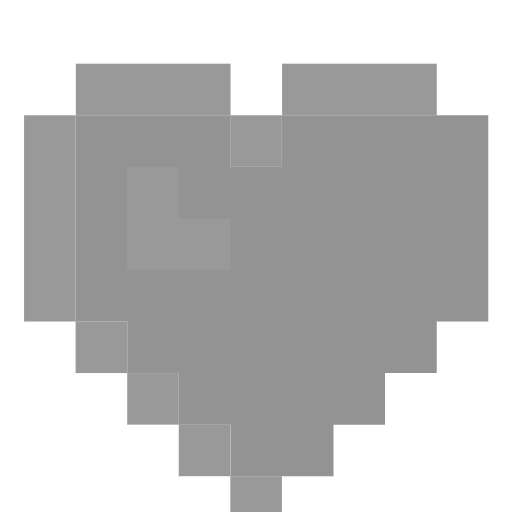 cuore grigio as rendered by SerenityOS