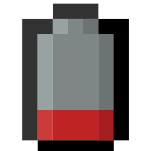 low battery as rendered by SerenityOS