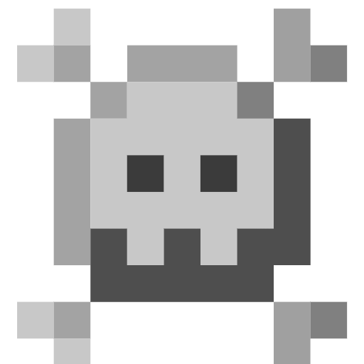 teschio con ossa incrociate as rendered by SerenityOS