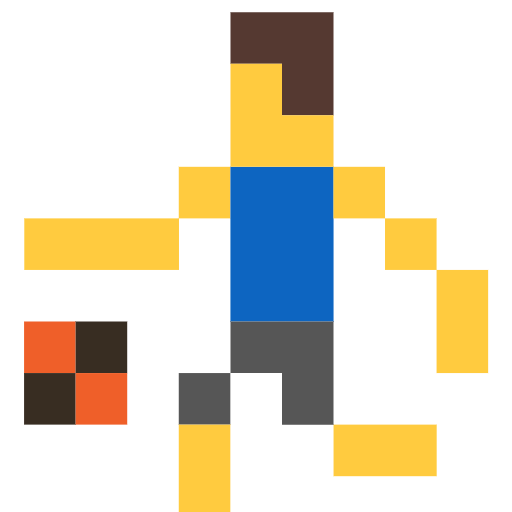 man bouncing ball as rendered by SerenityOS