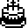 Birthday Cake as drawn by Sharp in Pa 8500