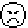Angry Face as drawn by Sharp in Pa 8500