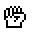 Raised Fist as drawn by Sharp in Pa 8500