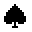 Spade Suit as drawn by Sharp in Pi 4000