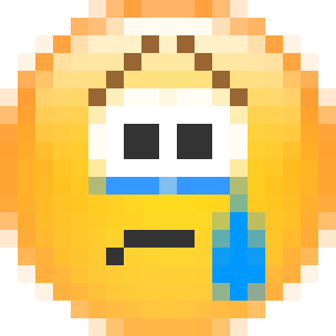 Crying Face as drawn by Skype in 1.0