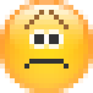 Frowning Face as drawn by Skype in 1.0