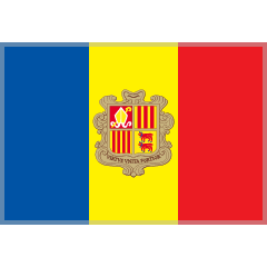 flag: Andorra as rendered by Skype