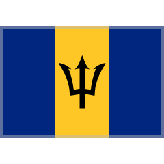 flag: Barbados as rendered by Skype