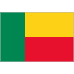 Flagge: Benin as rendered by Skype