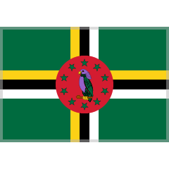 flag: Dominica as rendered by Skype