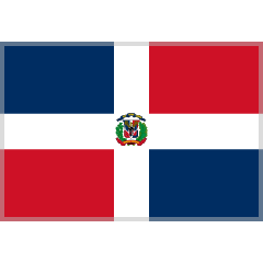 flag: Dominican Republic as rendered by Skype