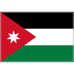 Flagge: Jordanien as rendered by Skype