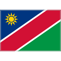 flag: Namibia as rendered by Skype