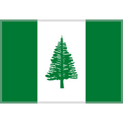 flag: Norfolk Island as rendered by Skype