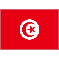 flag: Tunisia as rendered by Skype