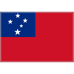 flag: Samoa as rendered by Skype