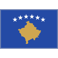 Flag: Kosovo as drawn by Skype in 1.2