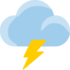 Cloud with Lightning as drawn by Skype in 1.2